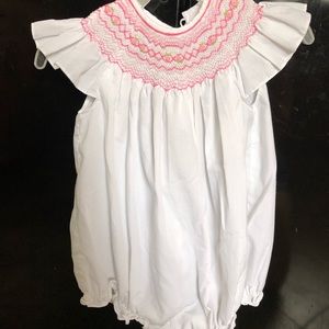 Smocked baby bubble